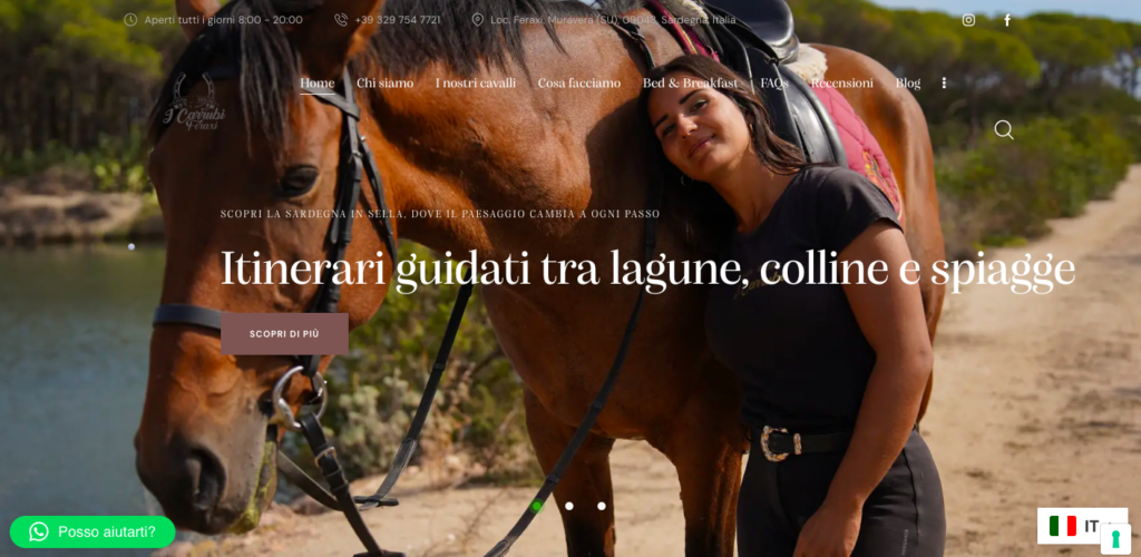 Centro Equestre I Carrubi Feraxi, turismo equestre a Muravera, Cagliari